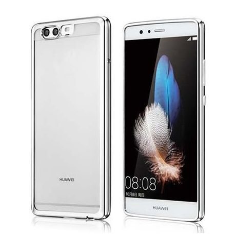 Etui Platynowane na Huawei P10, silikonowe, SLIM tpu, srebrne EtuiStudio