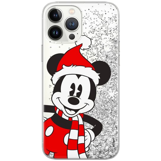 Etui płynny brokat do Apple IPHONE 11 PRO Disney: Mickey 039 oryginalne i oficjalnie licencjonowane, Srebrny Disney