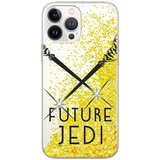 Etui płynny brokat do Apple IPHONE 5/5S/SE Star Wars: Gwiezdne Wojny 009 oryginalne i oficjalnie licencjonowane, Złoty Star Wars gwiezdne wojny