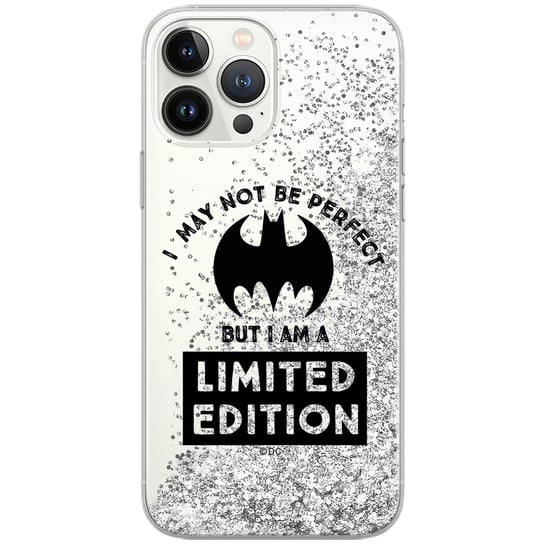 Etui płynny brokat do Apple IPHONE 6 PLUS DC: Bat Girl 007 oryginalne i oficjalnie licencjonowane, Srebrny DC Universe