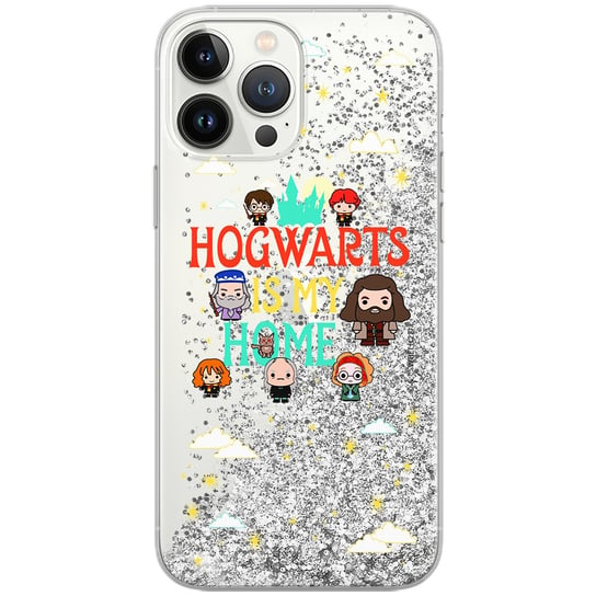 Etui płynny brokat do Apple IPHONE XR Harry Potter: Harry Potter 237 oryginalne i oficjalnie licencjonowane, Srebrny Inna marka