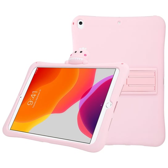 Etui Pokrowiec Do Apple iPad 7 / 8 (10.2 cala) w Różowy Dinozaur No. 15 Obudowa Case Cover Tablet Ochronny dzieci Cadorabo Cadorabo