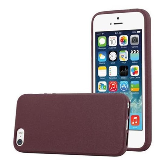 Etui Pokrowiec Do Apple iPhone 5 / 5S / SE 2016 Obudowa w FROST BORDEAUX FIOLETOWY TPU Silikon Case Cover Ochronny Plecki Cadorabo Cadorabo