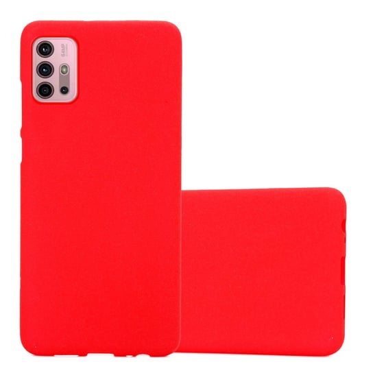 Etui Pokrowiec Do Motorola MOTO G10 / G30 Obudowa w FROST CZERWONY TPU Silikon Case Cover Ochronny Plecki Cadorabo Cadorabo