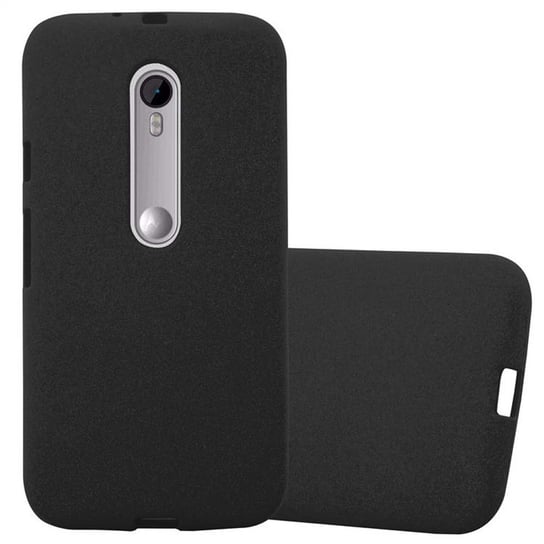 Etui Pokrowiec Do Motorola MOTO G3 Obudowa w FROST CZARNY TPU Silikon Case Cover Ochronny Plecki Cadorabo Cadorabo