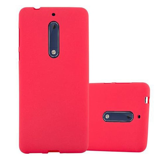 Etui Pokrowiec Do Nokia 5 2017 Obudowa w FROST CZERWONY TPU Silikon Case Cover Ochronny Plecki Cadorabo Cadorabo