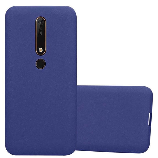 Etui Pokrowiec Do Nokia 6,1 Obudowa w FROST CIEMNY NIEBIESKI TPU Silikon Case Cover Ochronny Plecki Cadorabo Cadorabo