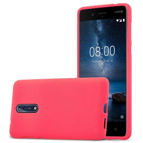 Etui Pokrowiec Do Nokia 8 2017 Obudowa w FROST CZERWONY TPU Silikon Case Cover Ochronny Plecki Cadorabo Cadorabo