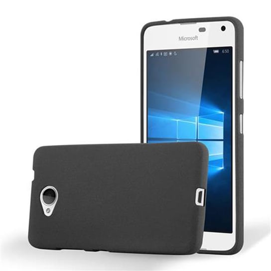 Etui Pokrowiec Do Nokia Lumia 650 Obudowa w FROST CZARNY TPU Silikon Case Cover Ochronny Plecki Cadorabo Cadorabo