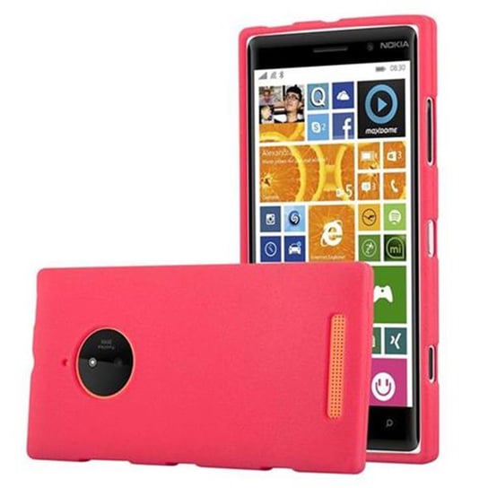 Etui Pokrowiec Do Nokia Lumia 830 Obudowa w FROST CZERWONY TPU Silikon Case Cover Ochronny Plecki Cadorabo Cadorabo