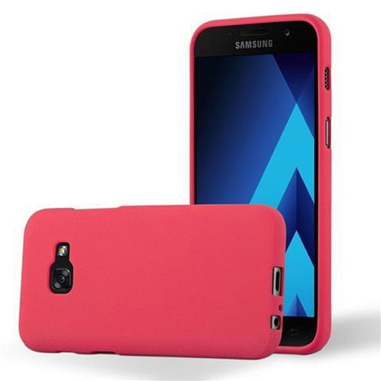 Etui Pokrowiec Do Samsung Galaxy A5 2017 Obudowa w FROST CZERWONY TPU Silikon Case Cover Ochronny Plecki Cadorabo Cadorabo