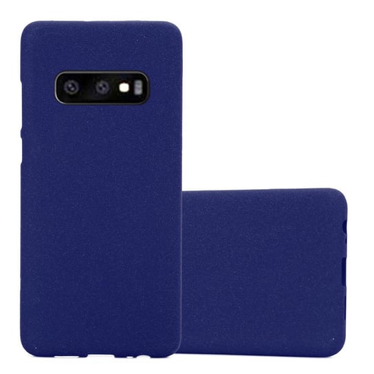 Etui Pokrowiec Do Samsung Galaxy S10e Obudowa w FROST CIEMNY NIEBIESKI TPU Silikon Case Cover Ochronny Plecki Cadorabo Cadorabo