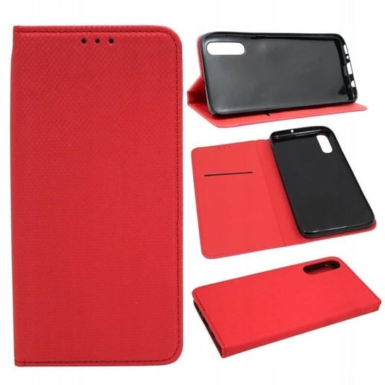 Etui Pokrowiec Obudowa Futerał Case Guma Do Samsung Galaxy A70 A705 Smart Magnet Czerwone GSM-HURT