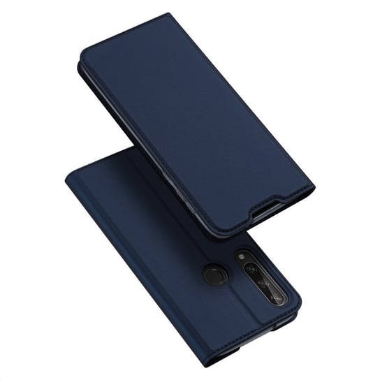 Etui pokrowiec z klapką, Huawei Y6p, niebieski Dux Ducis