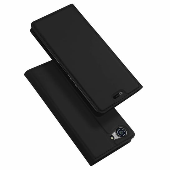 Etui pokrowiec, z klapką Sony Xperia XZ4 Compact, czarny Dux Ducis
