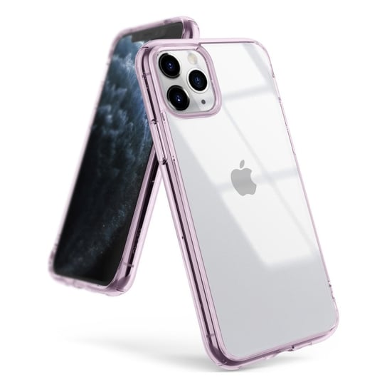 Etui pokrowiec z żelową ramką, iPhone 11 Pro Max, fioletowy Ringke