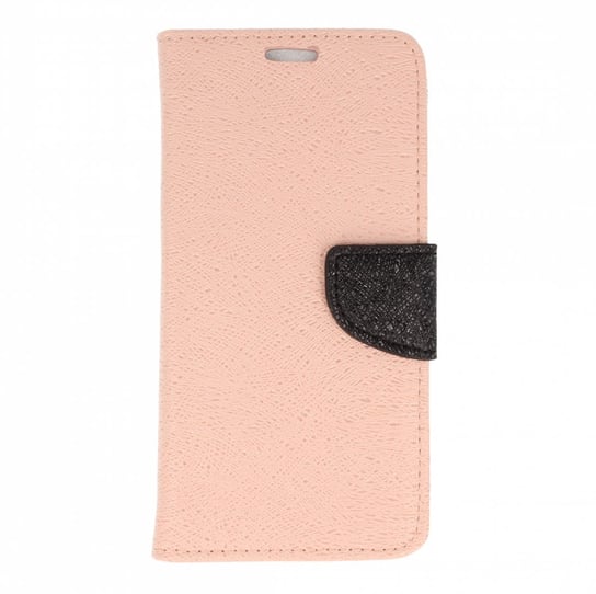 Etui portfel fancy, Huawei HONOR 7X różowo-czarny shine Nemo