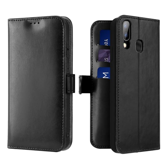 Etui portfel pokrowiec z klapką, Samsung Galaxy A40, czarny Dux Ducis