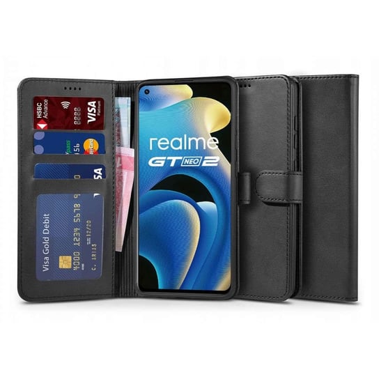 Etui portfel Wallet do Realme GT 2 5G / NEO 2 / Neo 3T Black 4kom.pl
