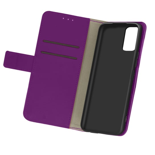 Etui-portfel z klapką, etui slim Xiaomi Poco M3 / Redmi 9T, silikonowa obudowa – fioletowa Avizar