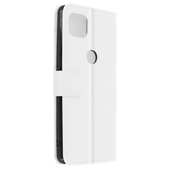 Etui-portfel z klapką, wąska obudowa Motorola Moto G 5G , silikon – biały Avizar