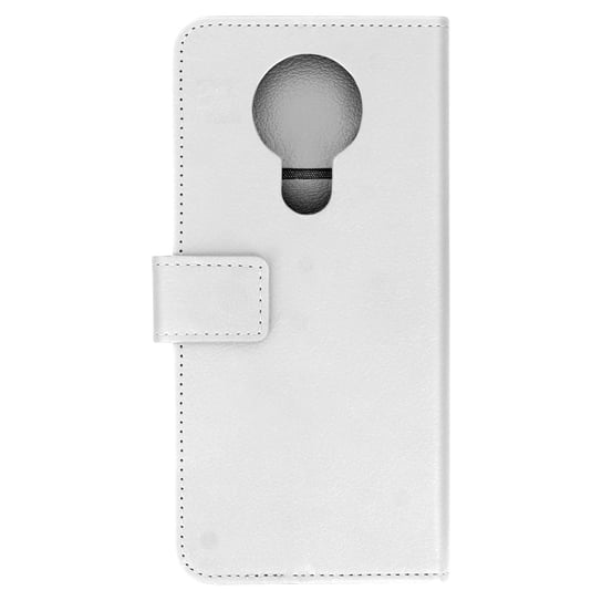 Etui-portfel z klapką, wąska obudowa Nokia 3.4 , silikonowa obudowa – biała Avizar