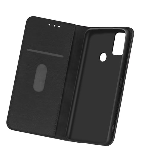 Etui-portfel z klapką, wąska obudowa OnePlus Nord N10 5G, silikonowa obudowa – czarna Avizar