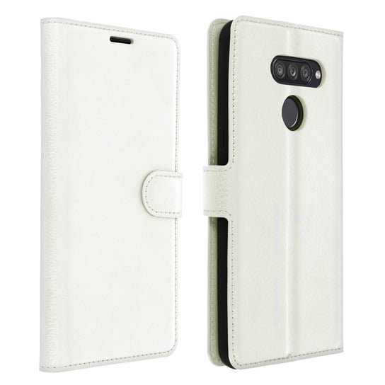Etui portfelowe LG K50s — białe — etui z klapką Avizar