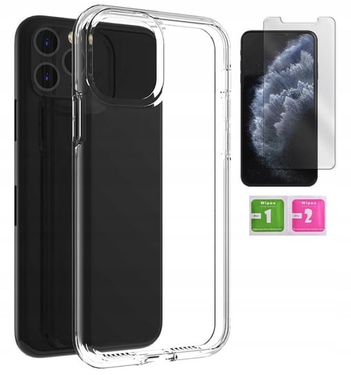 ETUI PRZEZROCZYSTE 2MM DO IPHONE 11 PRO MAX +SZKŁO Inna marka