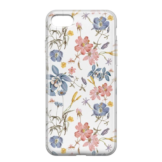 Etui przeźroczyste z nadrukiem Apple iPhone 7 Kolorowe kwiaty PieceofCase