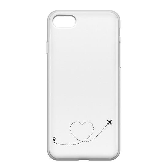 Etui przeźroczyste z nadrukiem Apple iPhone 8 Travel 2 PieceofCase