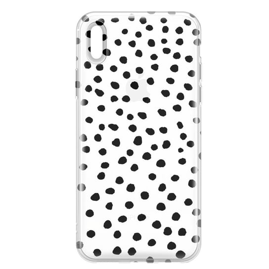 Etui przeźroczyste z nadrukiem Apple iPhone X Kropki boho PieceofCase