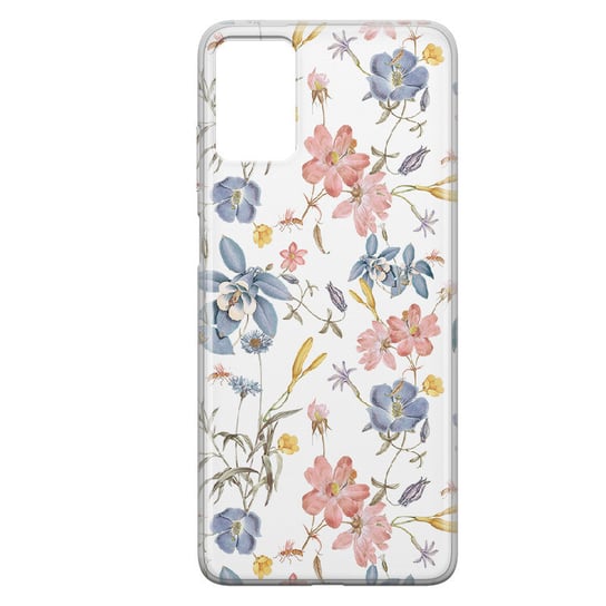 Etui przeźroczyste z nadrukiem Motorola Moto G84 5G Kolorowe kwiaty PieceofCase