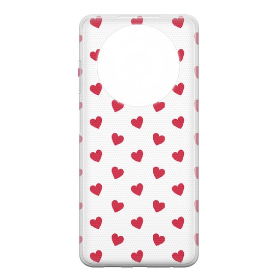 Etui przeźroczyste z nadrukiem Realme 12 Pro 5G Serduszka czerwone PieceofCase