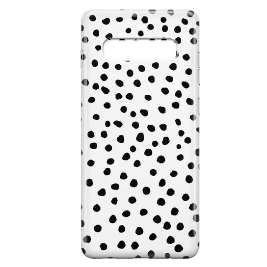 Etui przeźroczyste z nadrukiem Samsung Galaxy S10 Kropki boho PieceofCase