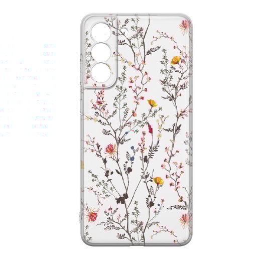 Etui przeźroczyste z nadrukiem Samsung Galaxy S21 FE 5G Kwiaty na łące PieceofCase