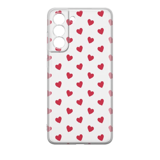 Etui przeźroczyste z nadrukiem Samsung Galaxy S23 Serduszka czerwone PieceofCase