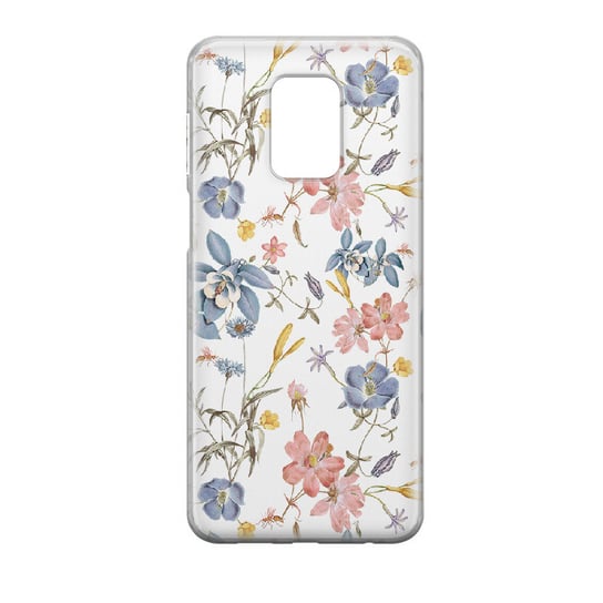 Etui przeźroczyste z nadrukiem Xiaomi Redmi Note 9S Kolorowe kwiaty PieceofCase