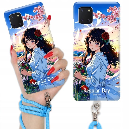 Etui QUICK Smycz Blue do SAMSUNG NOTE 10 LITE ANIME Sakura Dreams Mix Wzory Funnycase