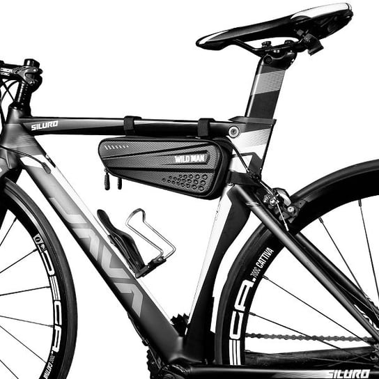 Etui/sakwa na ramę roweru WILDMAN M ES4 uchwyt rowerowy czarna/black, bikepacking WildMan