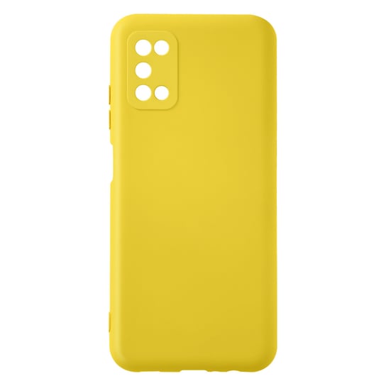 Etui Samsung Galaxy A03S Silikonowe Półsztywne Miękkie W Dotyku Wykończenie Żółte Avizar