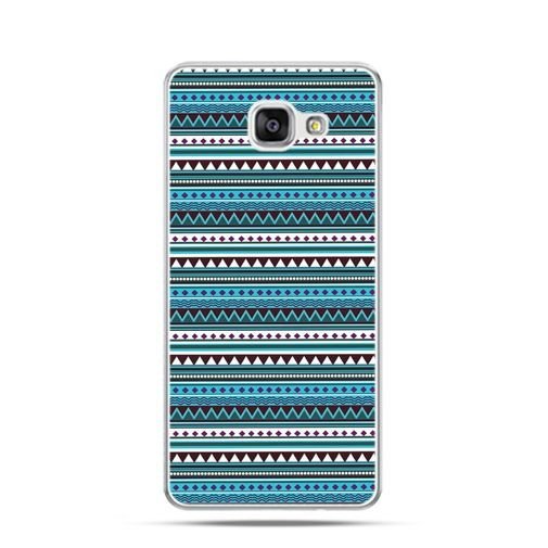 Etui, Samsung Galaxy A3 2016 A310, niebieski wzorek poziomy EtuiStudio