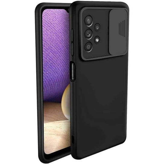 Etui SAMSUNG GALAXY A32 4G / LTE Silikonowe z Osłoną na Aparat Nexeri Silicone Lens czarne Samsung Electronics