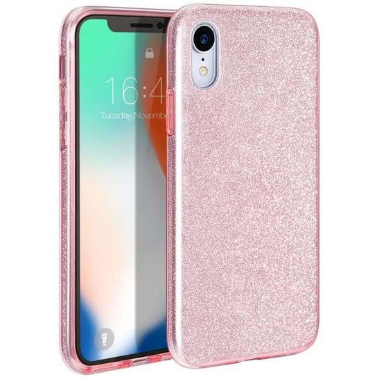 Etui Samsung Galaxy A33 5G Brokat Glitter Różowe Nemo