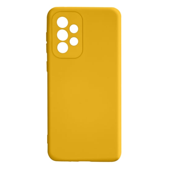 Etui Samsung Galaxy A33 5G Silikonowe Półsztywne Miękkie w dotyku Delikatne żółte Avizar
