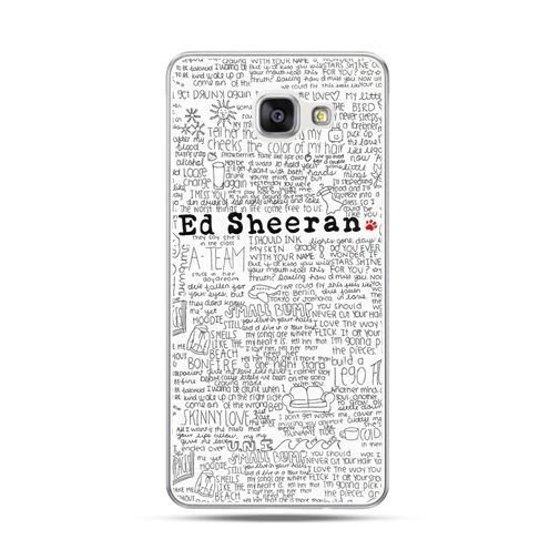 Etui, Samsung Galaxy A5 2016, Ed Sheeran białe poziome EtuiStudio