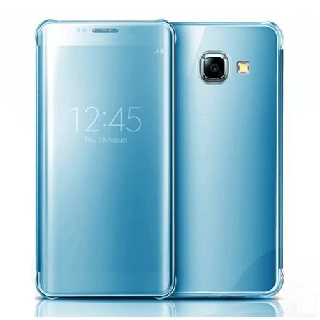 Etui, Samsung Galaxy A5 2017 Flip Clear View z klapką, niebieski EtuiStudio