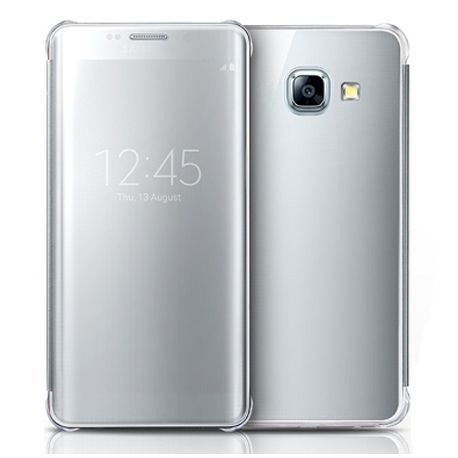 Etui, Samsung Galaxy A5 2017 Flip Clear View z klapką, srebrny EtuiStudio