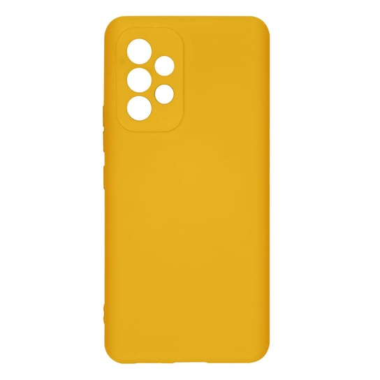 Etui Samsung Galaxy A53 5G Silikonowe Półsztywne Miękkie w dotyku Delikatne żółte Avizar