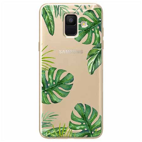 Etui, Samsung Galaxy A6 2018, Egzotyczna roślina Monstera EtuiStudio